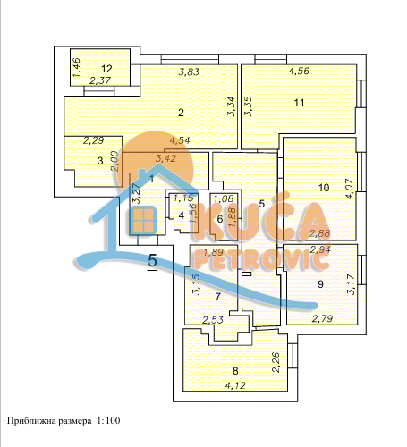 Slika 5 - Stevana Sremca, Četvorosoban stan na prodaju, 98m2, 212.850€