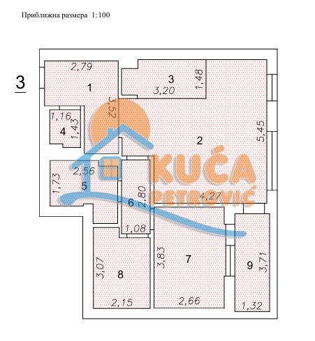 Slika 9 - Stevana Sremca, Dvoiposoban stan na prodaju, 66m2, 143.050€
