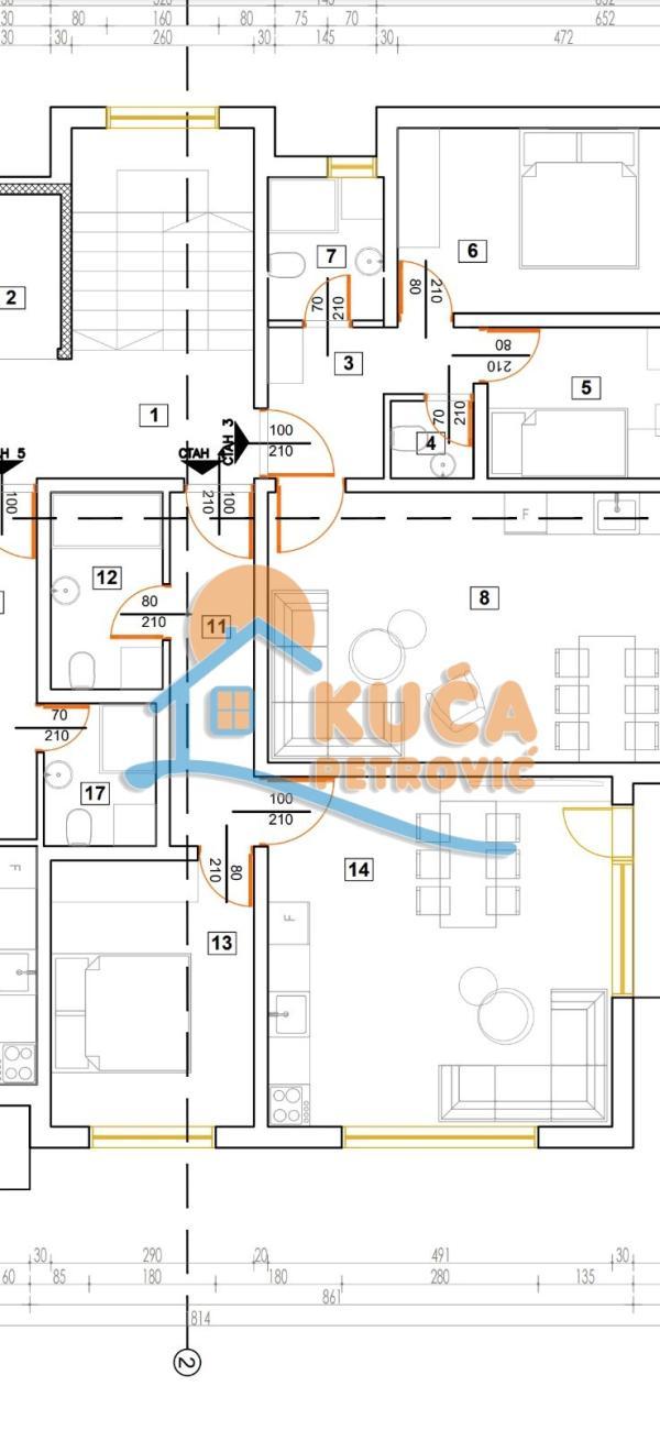 Glavna slika -dr Dragutina Petkovića, Dvosoban stan na prodaju, 48m2, 84.200€