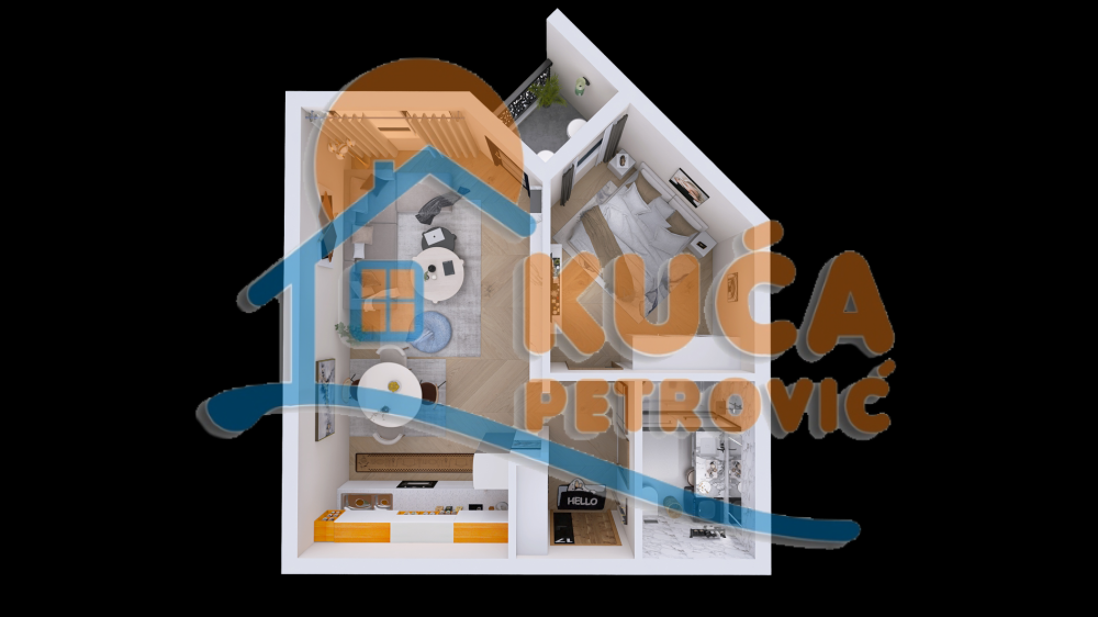 Slika 10 - 2. proleterske brigade, Dvosoban stan na prodaju, 44m2, 88.260€