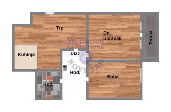 Slika 10 - Dvosoban stan na prodaju,  48m2, 123.600€