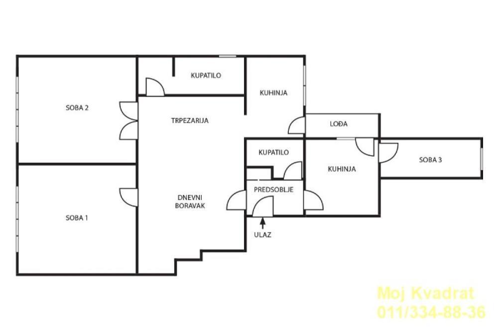 Glavna slika -Četvorosoban stan na prodaju, 100m2, 270.000€