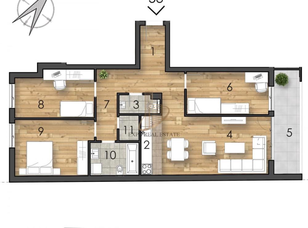 Slika 6 - Četvorosoban stan na prodaju, 92m2, 224.000€
