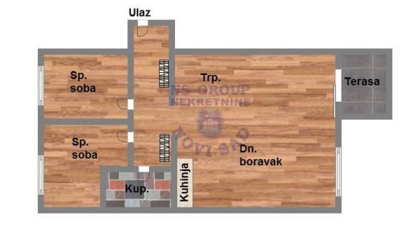 Glavna slika -Dvoiposoban stan na prodaju, 57m2, 96.460€