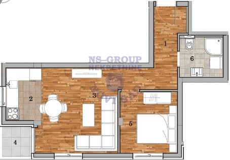 Slika 0 - Jednoiposoban stan na prodaju, 45m2, 122.530€