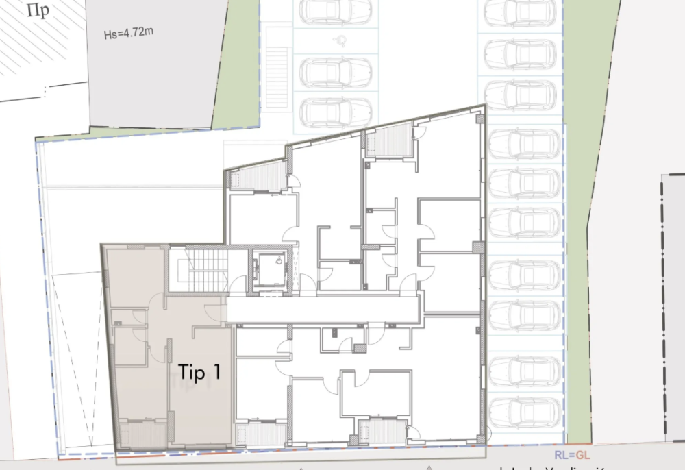 Slika 2 - Strogi centar, Marger, Trosoban stan na prodaju, 67.48m2, 166.000€