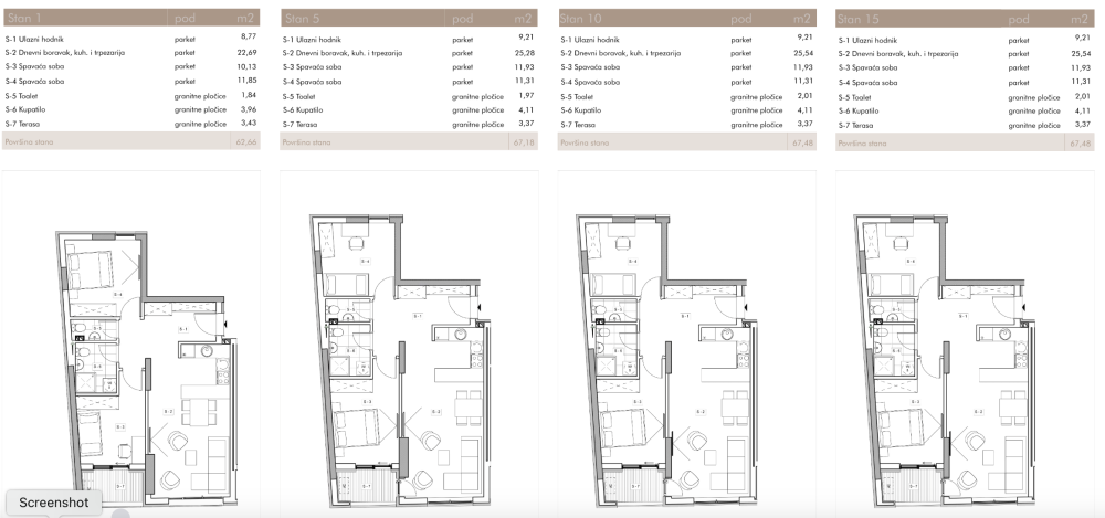 Slika 1 - Strogi centar, Marger, Trosoban stan na prodaju, 67.48m2, 166.000€
