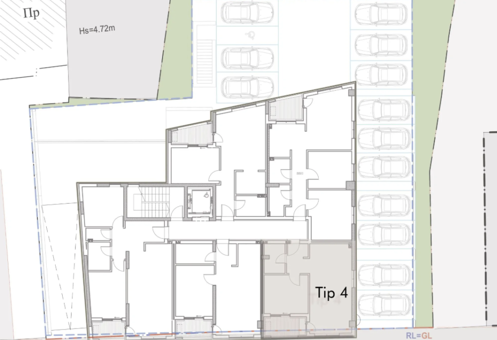 Slika 1 - Strogi centar, Marger, Jednoiposoban stan na prodaju, 47.68m2, 112.471€