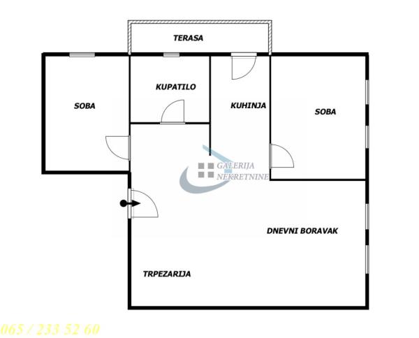 Slika 1 - Milana Tankosića, Dvosoban stan za izdavanje, 60m2, 750€