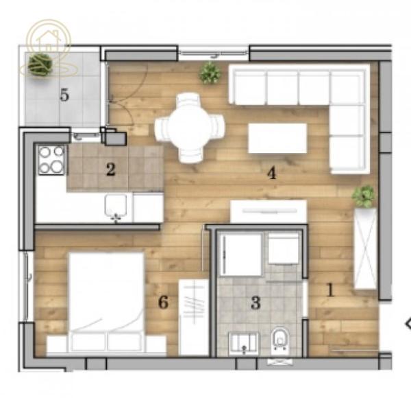 Glavna slika -Dvosoban stan na prodaju, 33m2, 93.425€