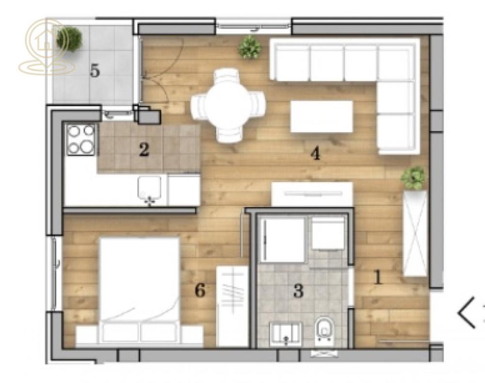 Glavna slika -Dvosoban stan na prodaju, 36m2, 93.953€