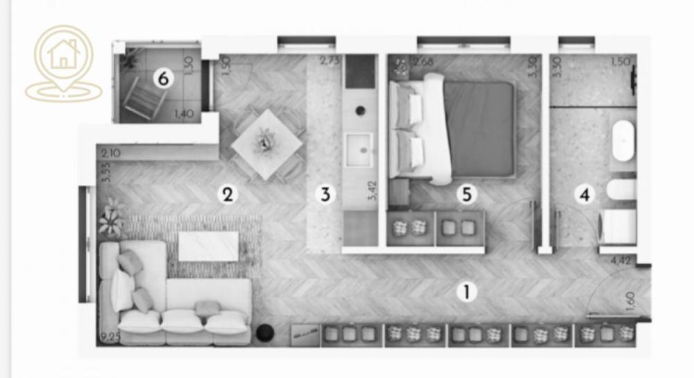 Slika 6 - Jednosoban stan na prodaju, 29m2, 40.595€