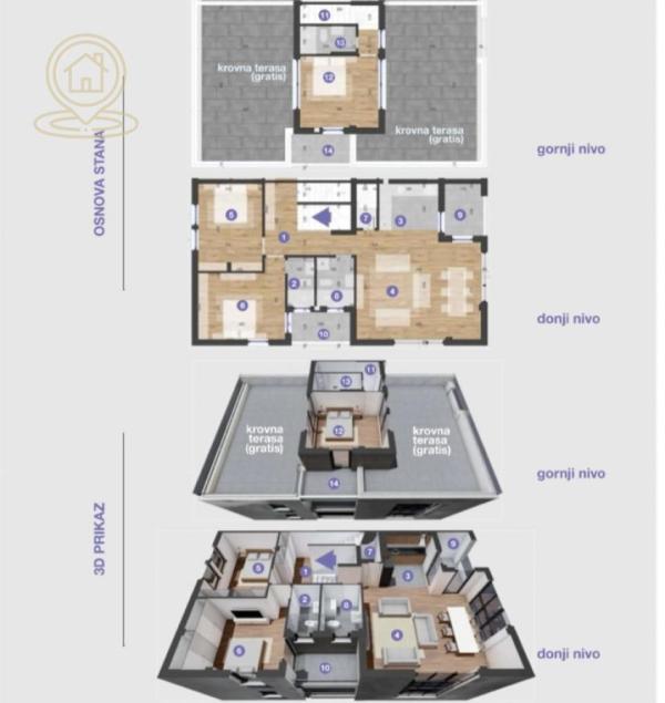 Glavna slika -Četvorosoban stan na prodaju, 105m2, 237.375€