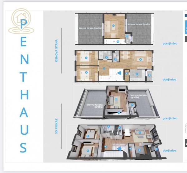Glavna slika -Četvorosoban stan na prodaju, 80m2, 180.315€