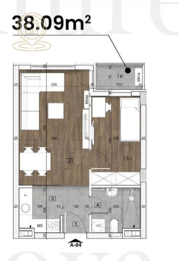 Glavna slika -Jednoiposoban stan na prodaju, 38m2, 97.128€