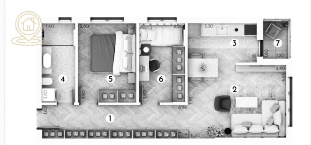 Glavna slika -Jednosoban stan na prodaju, 28m2, 70.650€
