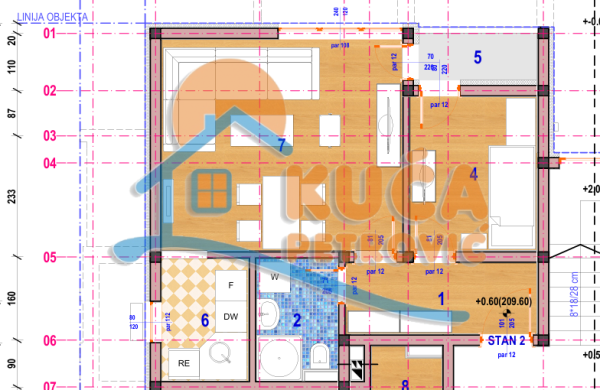 Slika 2 - Crnogorska, Jednoiposoban stan na prodaju, 40m2, 64.560€