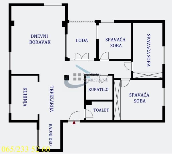 Slika 4 - Kedrova, Troiposoban stan na prodaju, 95m2, 279.000€