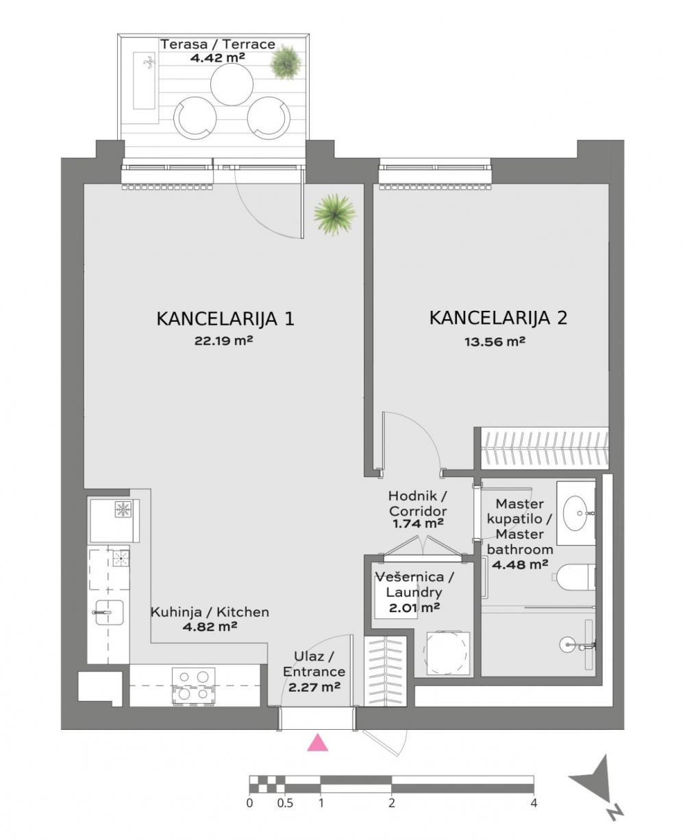 Slika 8 - Luke Ćelovića Trebinjca,  Lokal za izdavanje, 55m2, 1.200€