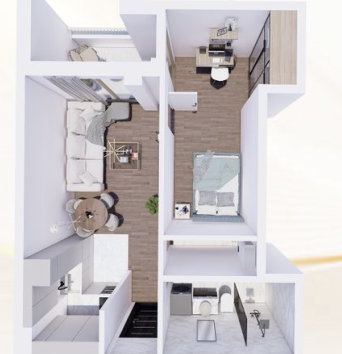 Slika 4 - Jednoiposoban stan na prodaju, 41m2, 86.960€