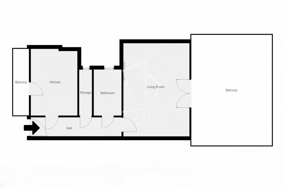 Slika 1 - Đure Jakšića, Jednoiposoban stan na prodaju, 53m2, 286.000€