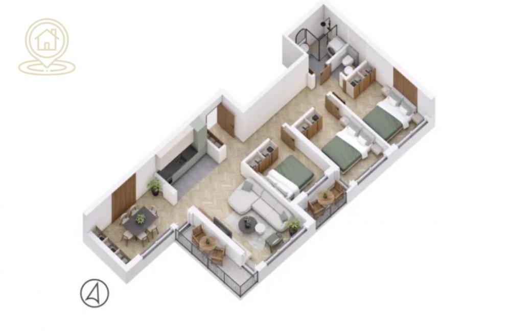 Slika 2 - Četvorosoban stan na prodaju, 80m2, 157.607€