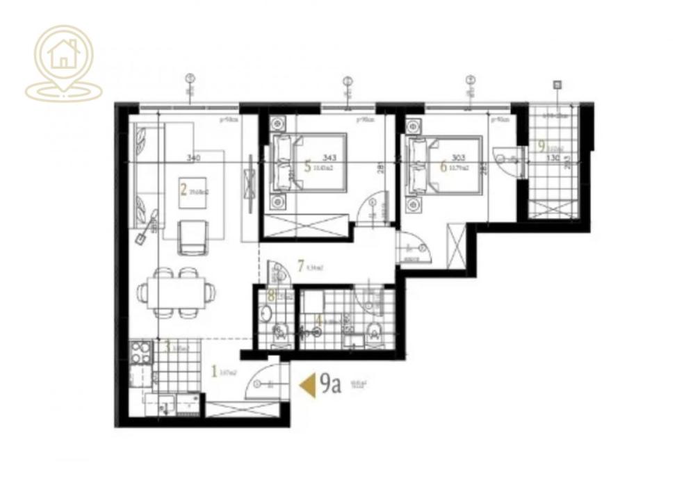 Slika 2 - Trosoban stan na prodaju, 62m2, 127.465€