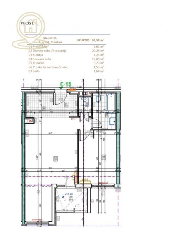 Slika 7 - Dvoiposoban stan na prodaju, 62m2, 202.950€