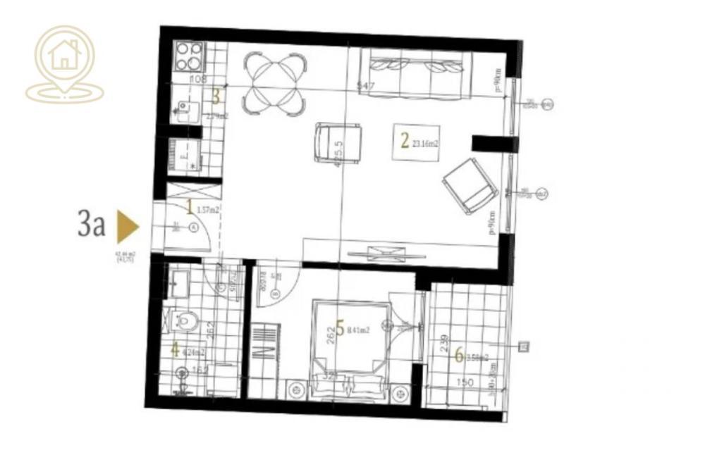Glavna slika -Trosoban stan na prodaju, 91m2, 178.317€
