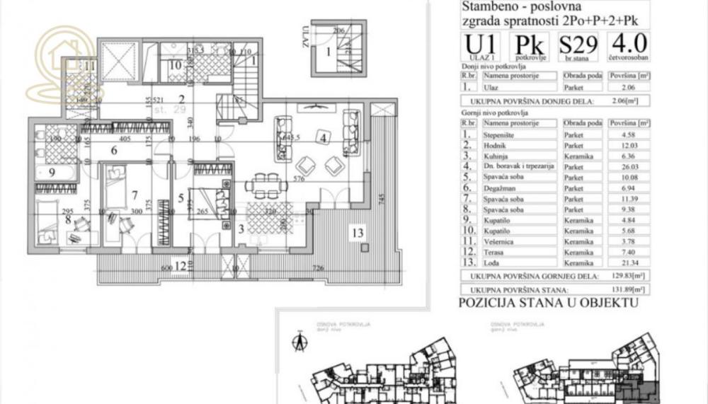 Slika 4 - Troiposoban stan na prodaju, 120m2, 323.720€