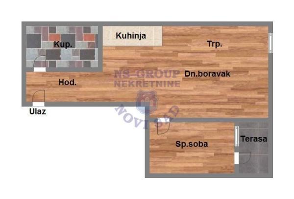 Glavna slika -Dvosoban stan na prodaju, 45m2, 91.900€