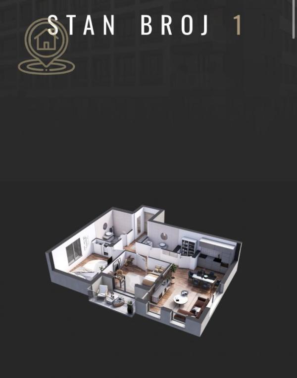 Glavna slika -Trosoban stan na prodaju, 64m2, 171.533€