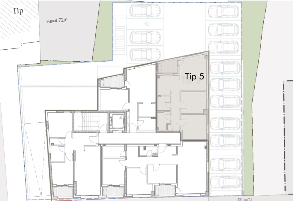 Slika 2 - Marger, Trosoban stan na prodaju, 64.59m2, 158.890€