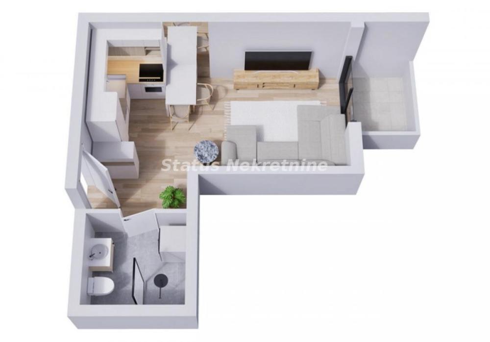 Glavna slika -Jednosoban stan na prodaju, 27m2, 80.460€