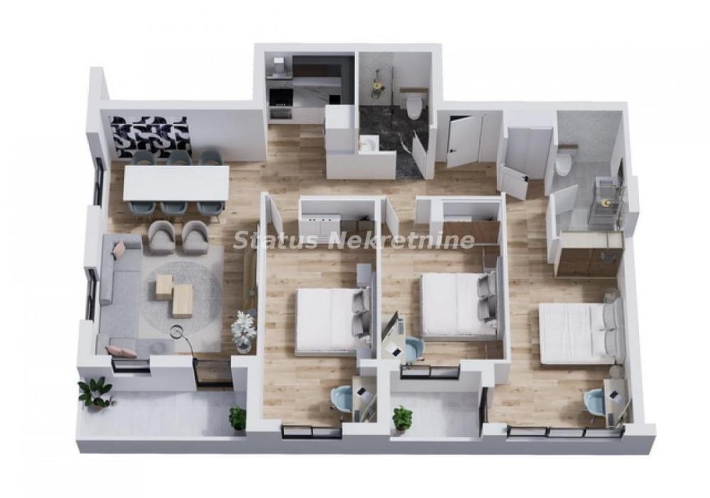 Glavna slika -Četvorosoban stan na prodaju, 95m2, 247.900€