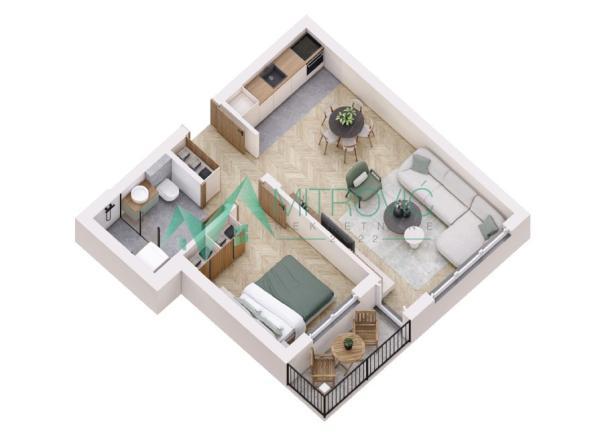 Glavna slika -Dvosoban stan na prodaju, 45m2, 92.700€