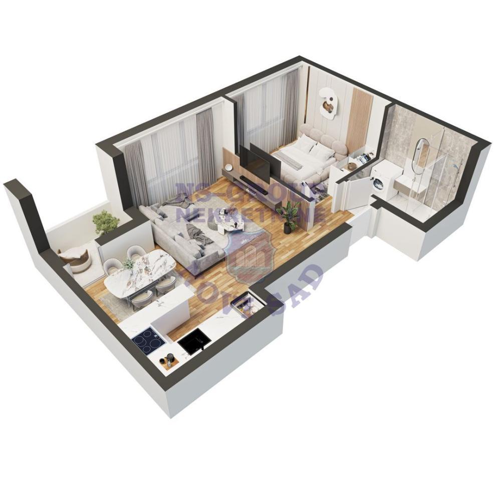 Glavna slika -Dvosoban stan na prodaju, 41m2, 77.230€