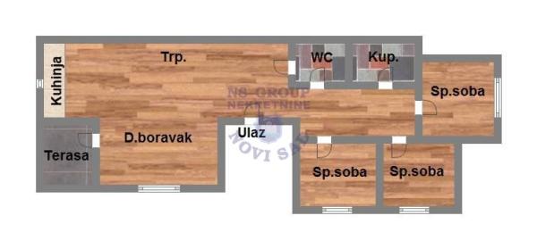 Slika 1 - Četvorosoban stan na prodaju, 72m2, 162.950€