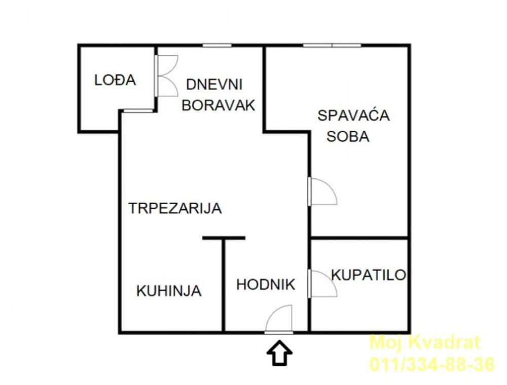 Slika 8 - Jednoiposoban stan na prodaju, 43m2, 165.000€