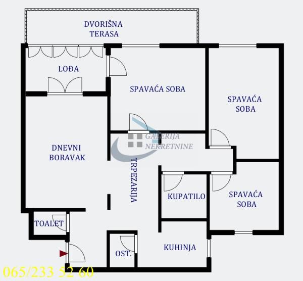 Slika 3 - Marka Čelebonovića, Troiposoban stan na prodaju, 84m2, 264.000€