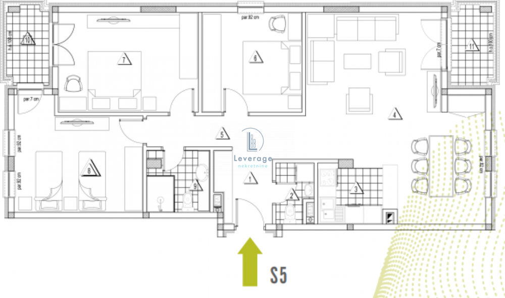 Slika 3 - Četvoroiposoban stan na prodaju, 104m2, 179.636€