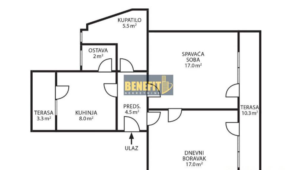 Slika 11 - Dvosoban stan na prodaju, 54m2, 285.000€