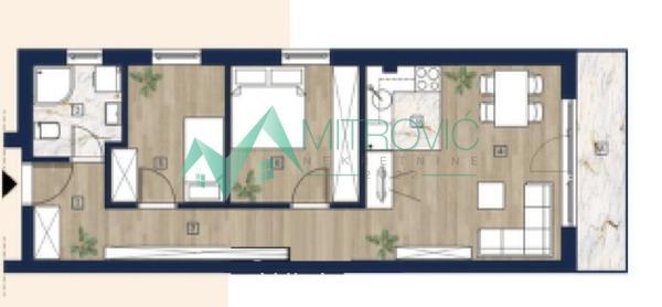 Glavna slika -Dvoiposoban stan na prodaju, 53m2, 82.400€