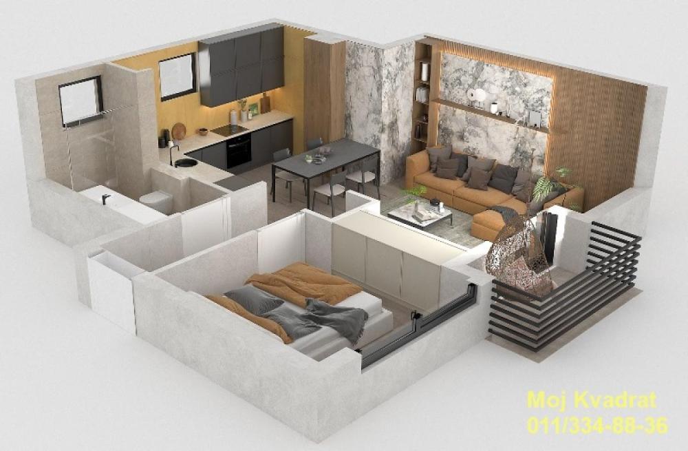 Glavna slika -Dvosoban stan na prodaju, 47m2, 187.000€