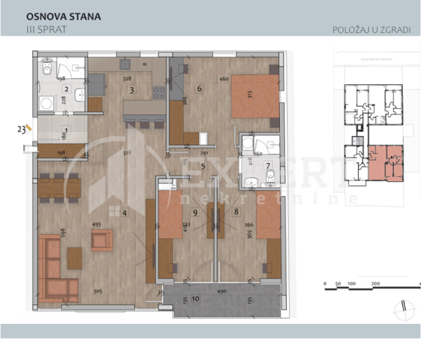 Slika 1 - Filipa Višnjića, Troiposoban stan na prodaju, 99m2, 326.700€