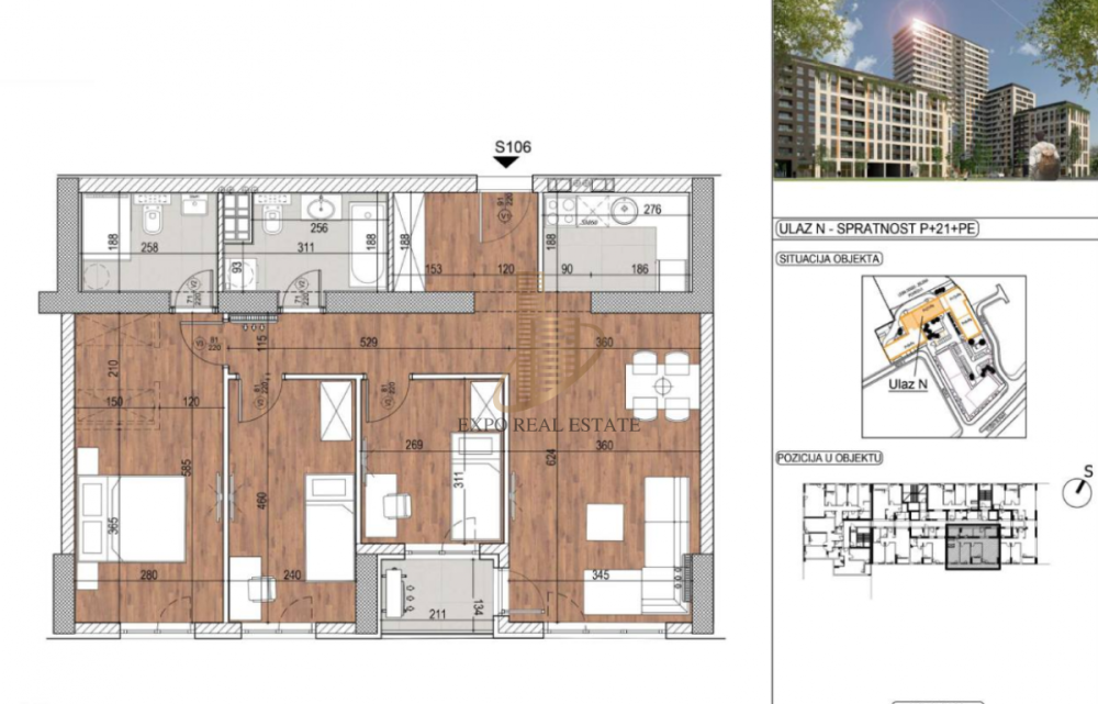 Slika 2 - Četvorosoban stan na prodaju, 84m2, 327.187€