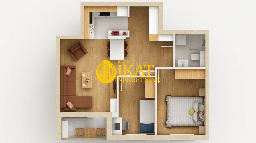 Slika 2 - Trosoban stan na prodaju, 51m2, 117.875€