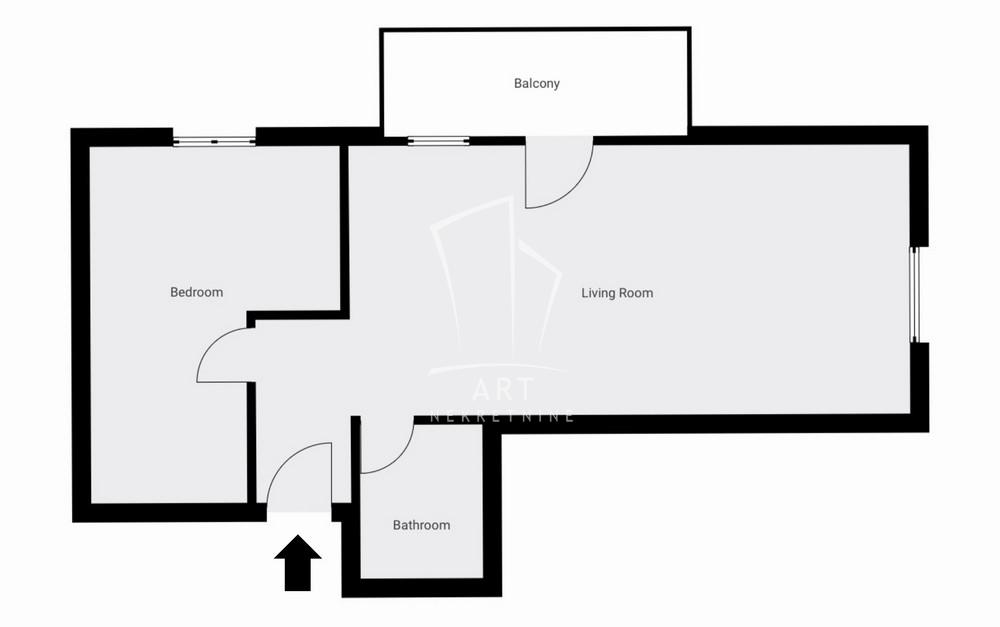 Slika 1 - Rableova, Dvosoban stan na prodaju, 49m2, 139.500€