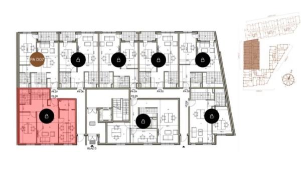 Slika 1 - NINE KIRSANOVE, Dvoiposoban stan na prodaju, 61m2, 125.000€