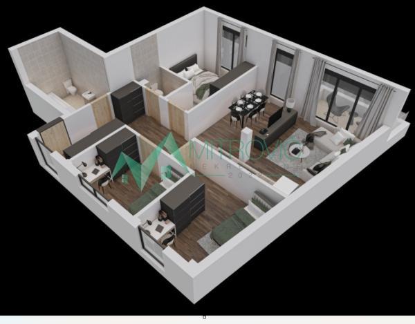 Glavna slika -Troiposoban stan na prodaju, 80m2, 214.780€